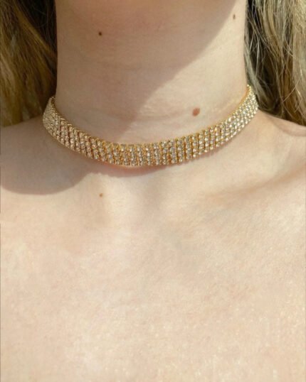 4 Sıralı Su Yolu Choker BPHEKOL0023